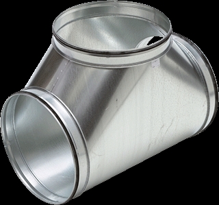 Spiralo K-L T-stuk 90° 224mm